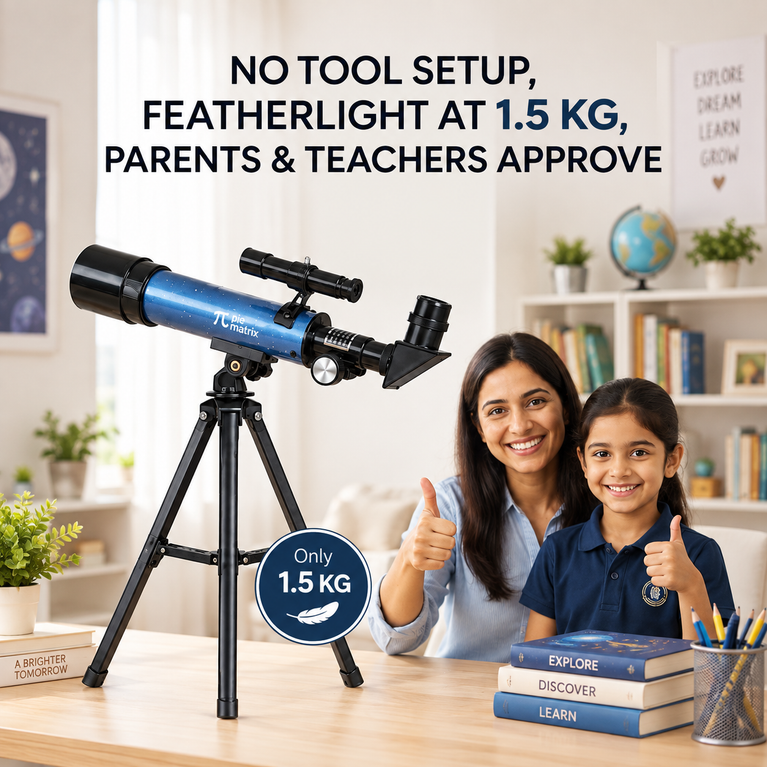 Pie Matrix NEO Refractor Telescope 90X with Phone Mount, Eyepieces & Tripod |Pie Matrix
