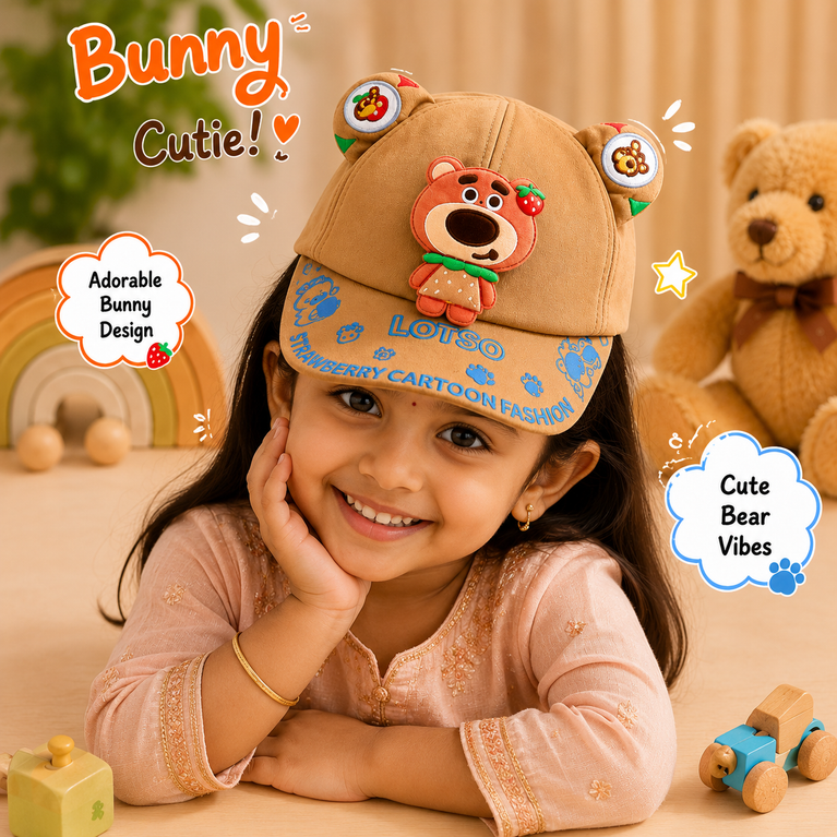 Ninos- Lotso Strawberry Bear Fancy Kids Cap
