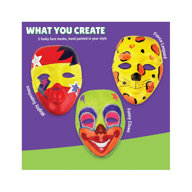KALAKARAM DIY Face Mask Painting Kit for Kids | Paint &amp; Decorate Creative Art &amp; Craft Activity Set