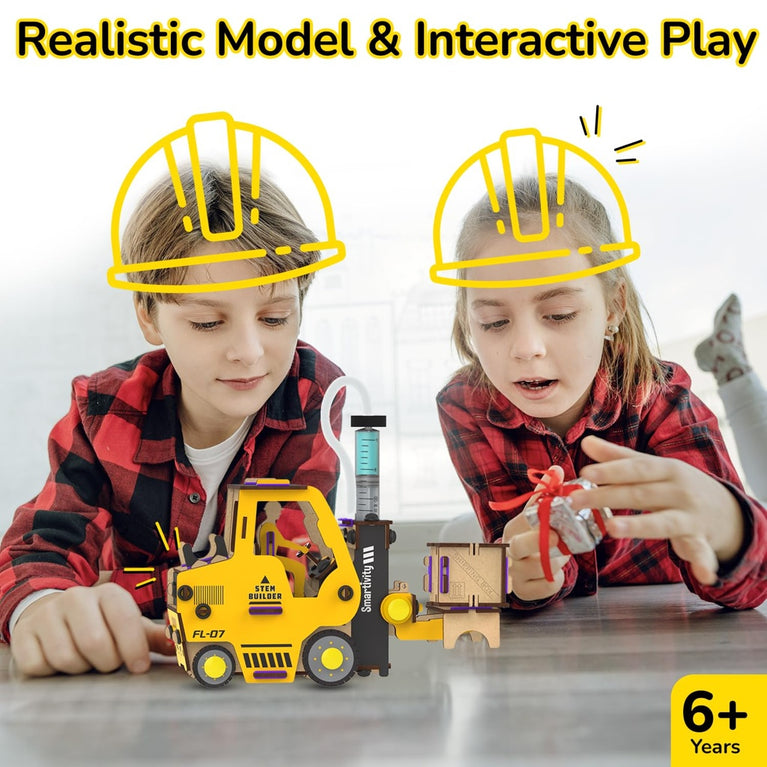 Smartivity Hydraulic Forklift STEM Toy – Build, Learn & Play