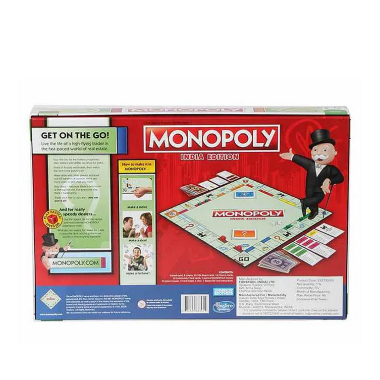 MONOPOLY India Edition Game, Board Game & Puzzles for Families and Friends, Toys for Kids