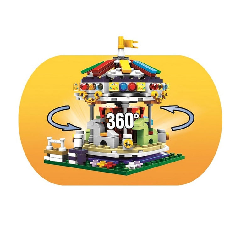Playzu Merry Go Round Building Blocks Set (343 Pieces) – Aged 6+