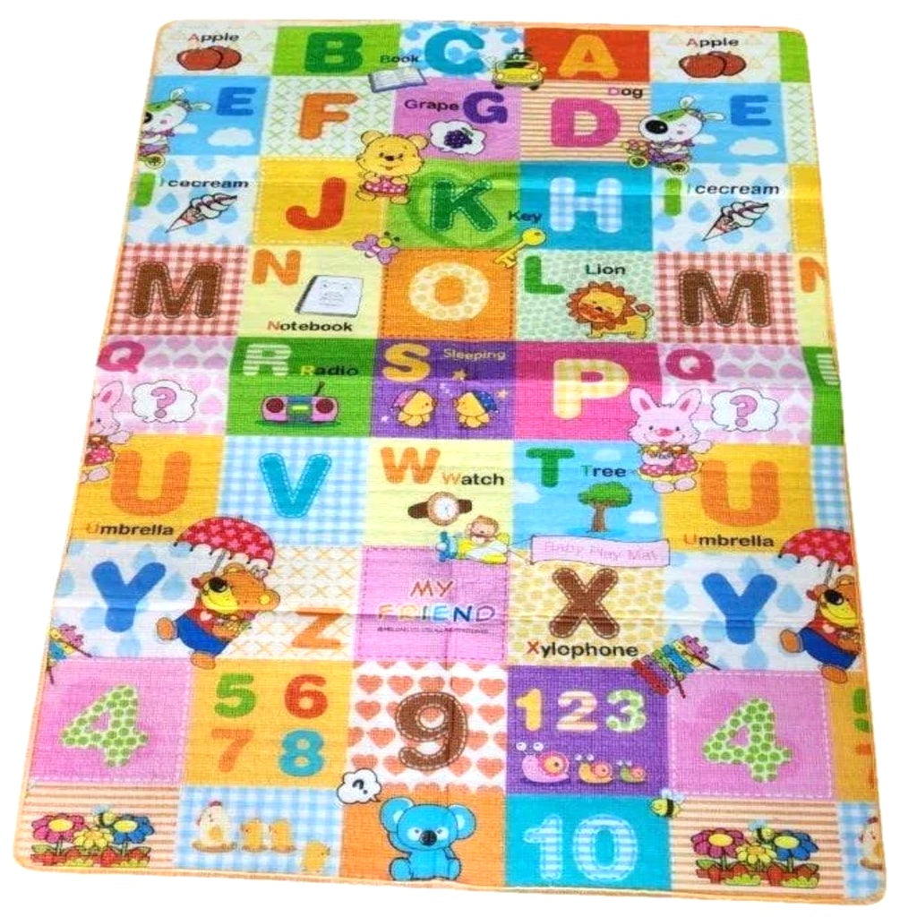 Premium 5mm Foam Baby Play Mat | Double-Sided Foldable Activity Mat for Kids | Waterproof & Cushioned Floor Play Mat (6ft x 4ft)