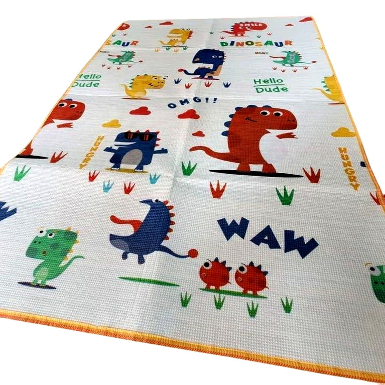 Premium 5mm Foam Baby Play Mat | Double-Sided Foldable Activity Mat for Kids | Waterproof & Cushioned Floor Play Mat (6ft x 4ft)