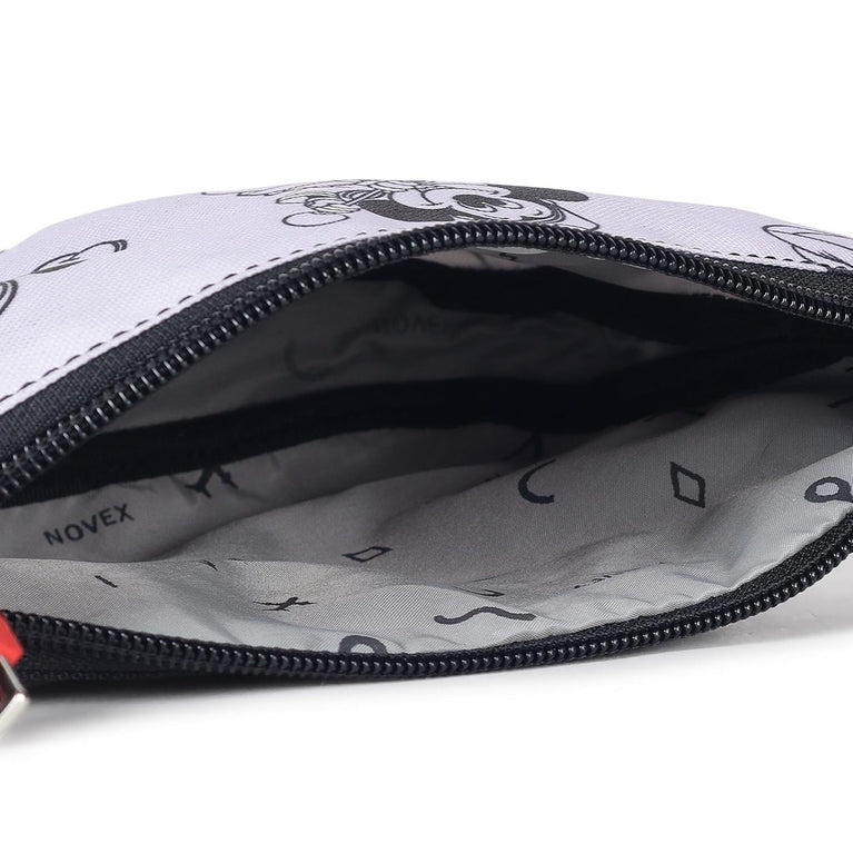 Disney Mickey Mouse Waist Bag for Kids | Adjustable Belt Bag | Cartoon Printed Fanny Pack with Zipper Pockets | Travel, Outdoor &amp; Everyday Crossbody Bag
