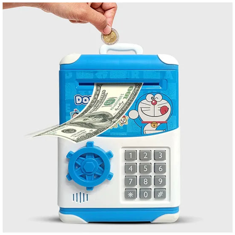 Ninos character Trolley Piggy Bank, Safe and Secure, Great for Kids' Savings for kids.