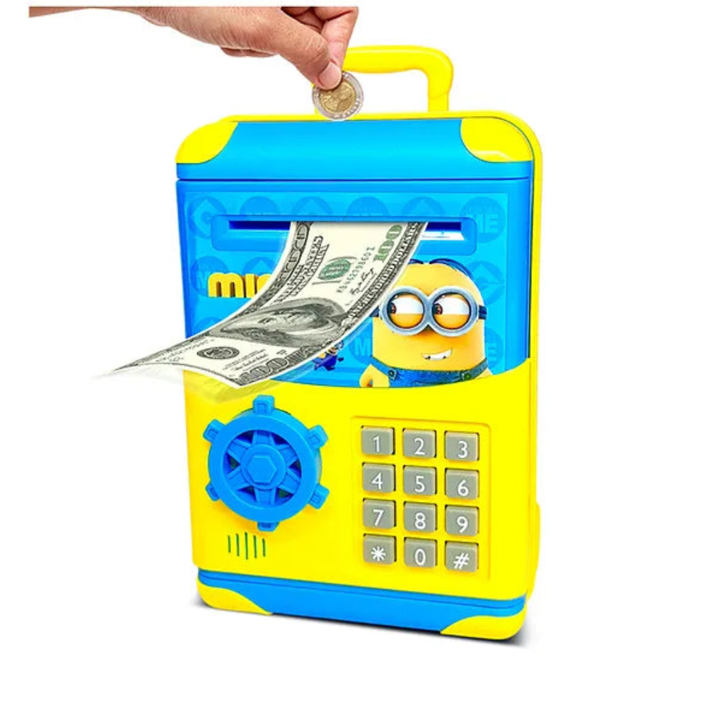 Ninos character Trolley Piggy Bank, Safe and Secure, Great for Kids' Savings for kids.