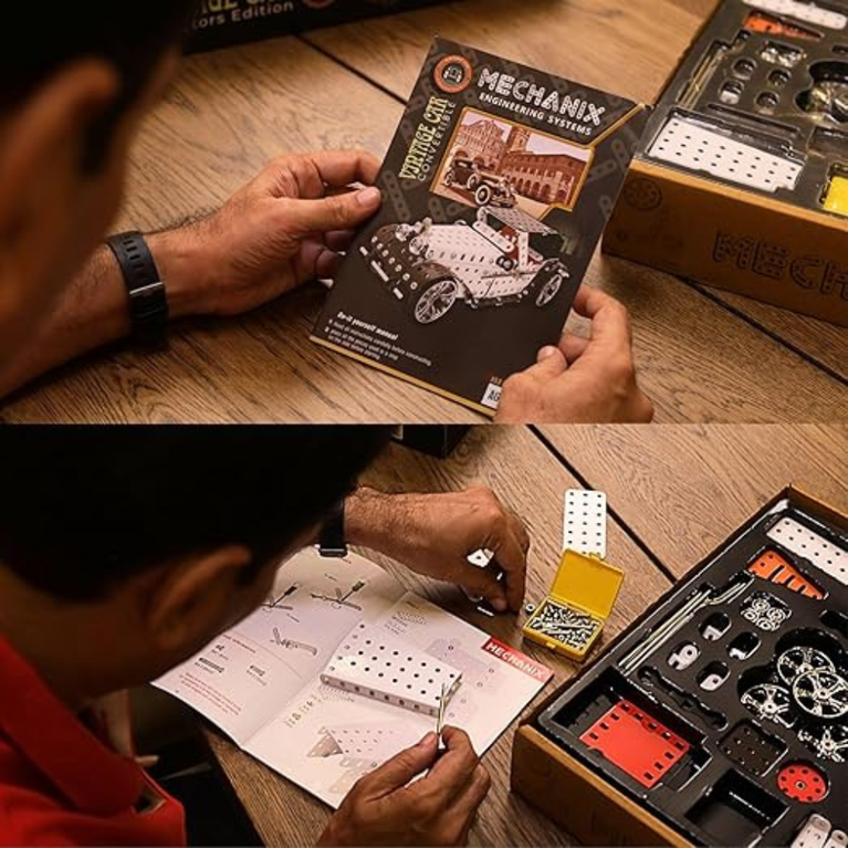 MECHANIX - Vintage CAR, Collector's Edition, Collectible Toy Building and Construction Set for Age 8+ - 357 pcs in The Set