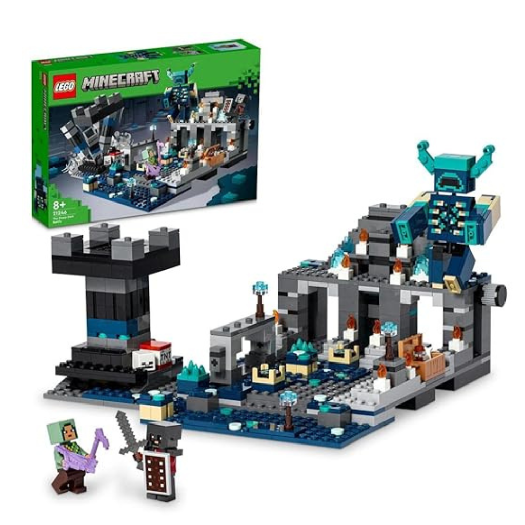 LEGO Minecraft The Deep Dark Battle 21246 Building Toy Set (584 Pieces),Multicolor
