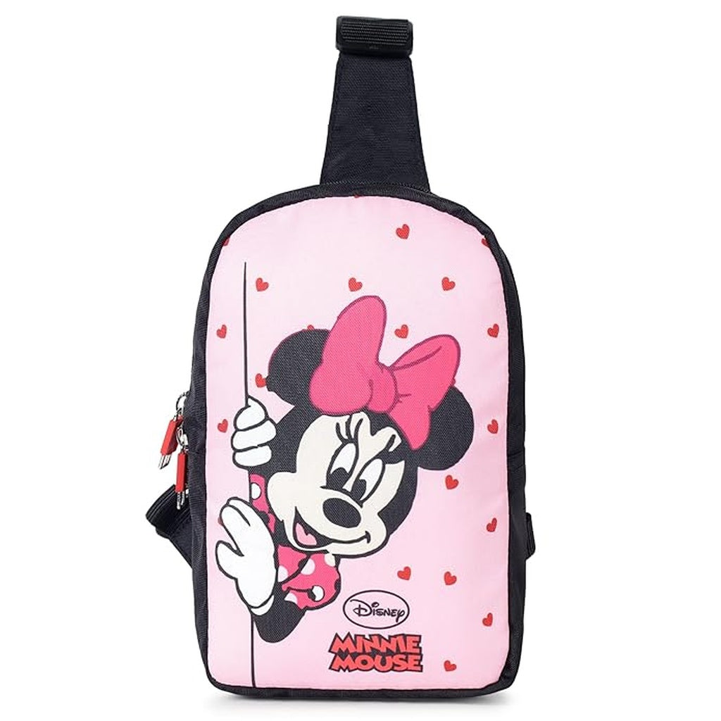 Disney Minnie Mouse Kids Sling Bag | Adjustable Crossbody Shoulder Bag