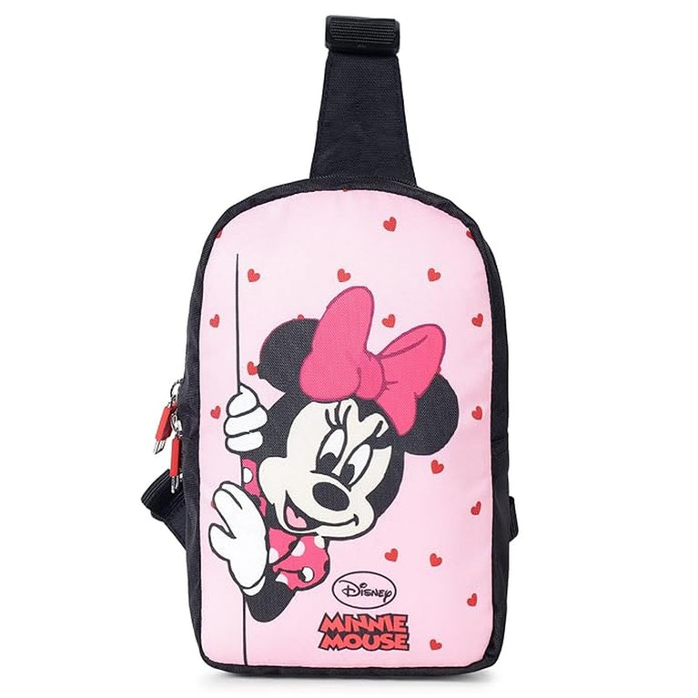 Disney Minnie Mouse Kids Sling Bag | Adjustable Crossbody Shoulder Bag