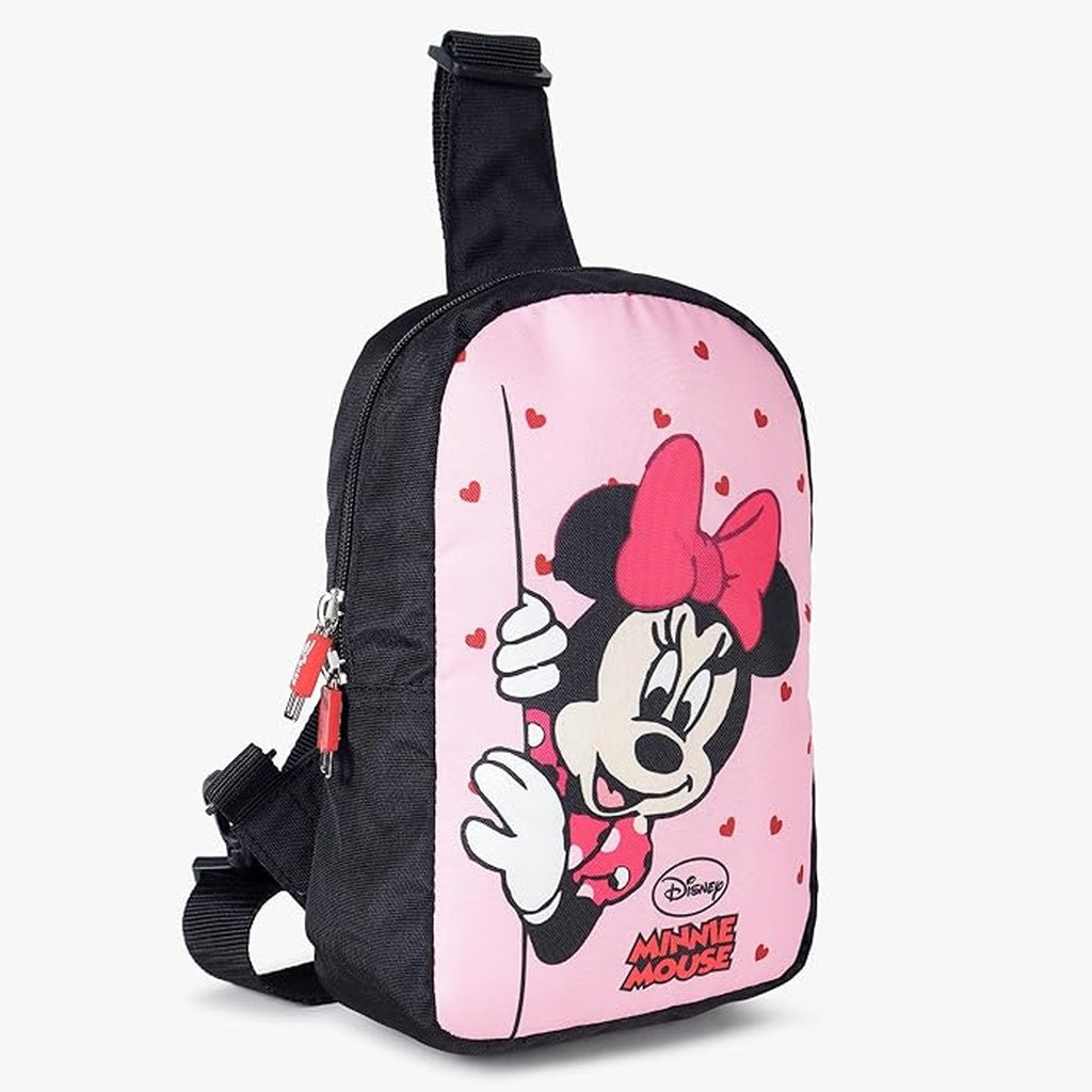 Disney Minnie Mouse Kids Sling Bag | Adjustable Crossbody Shoulder Bag