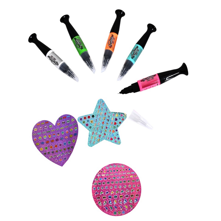 Mirada Nail Pen Doodle Salon – 255 Pieces Kids Nail Art Play Set