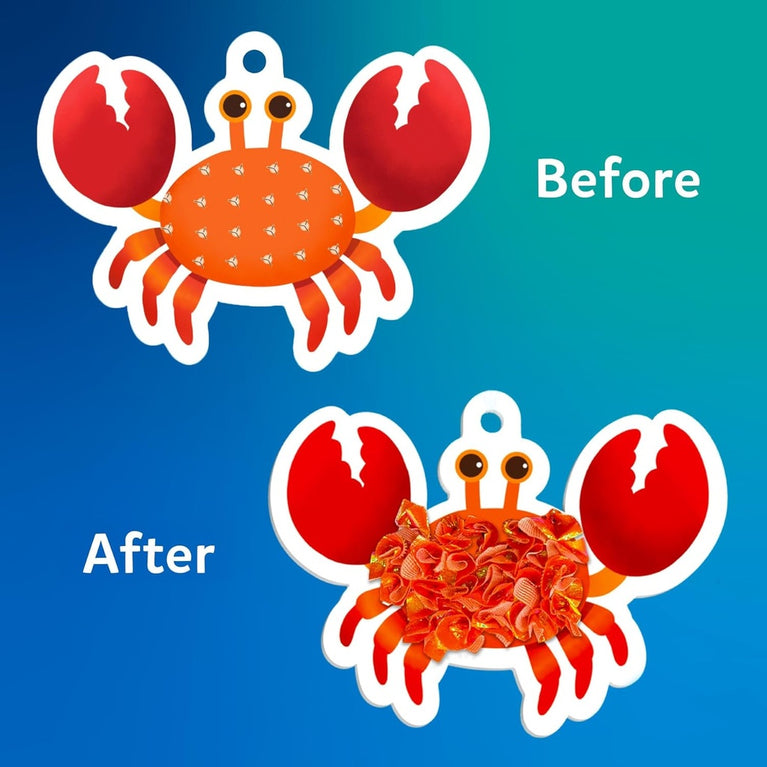 Skillmatics Poke-In Art Underwater Animals Mess-Free DIY Craft Kit for Kids | 5 Foam Pieces, 700+ Fabric Squares &amp; 2 Poke-In Sticks | Ages 4–9 Years