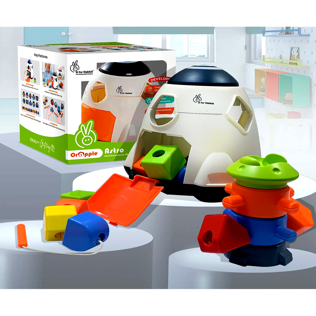 Astro Multifunctional Shape Sorter Toy for Kids | Educational Learning Activity Toy with Color & Shape Recognition