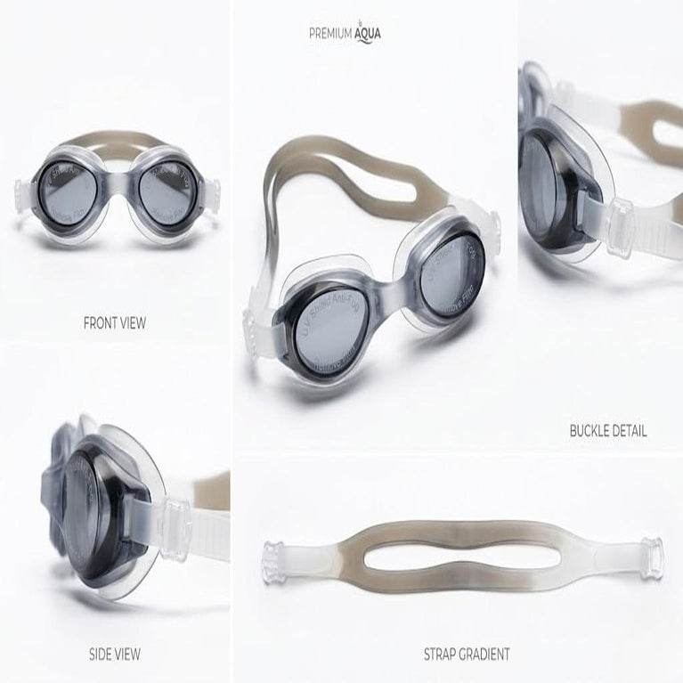 Swimming Goggles for Kids and Adults Anti Fog UV Protection Adjustable Strap Summer Swim Gear