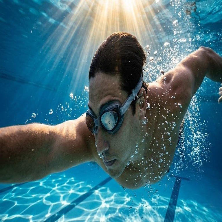 Swimming Goggles for Kids and Adults Anti Fog UV Protection Adjustable Strap Summer Swim Gear