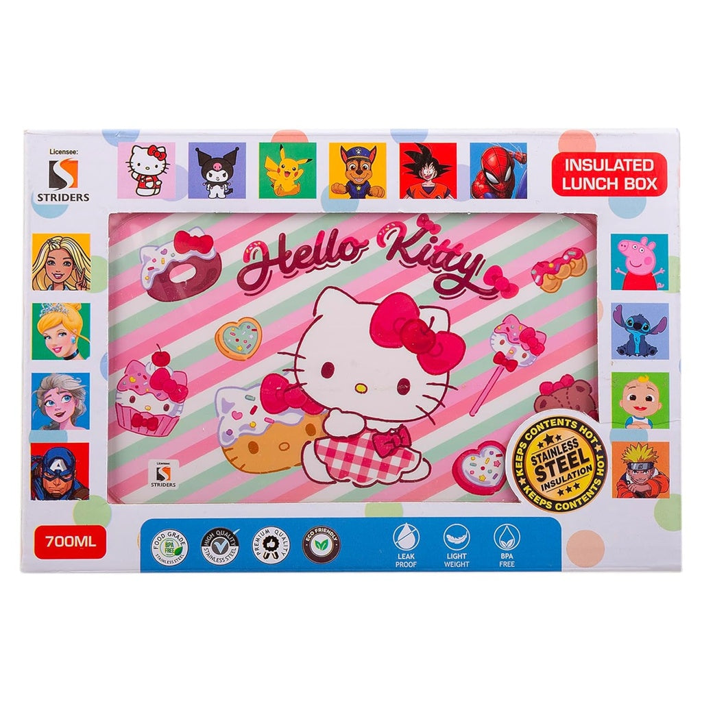 Hello Kitty Kids Lunch Box – Cute Bento Snack Box | Leak-Resistant | BPA-Free | School Tiffin Box-700ml