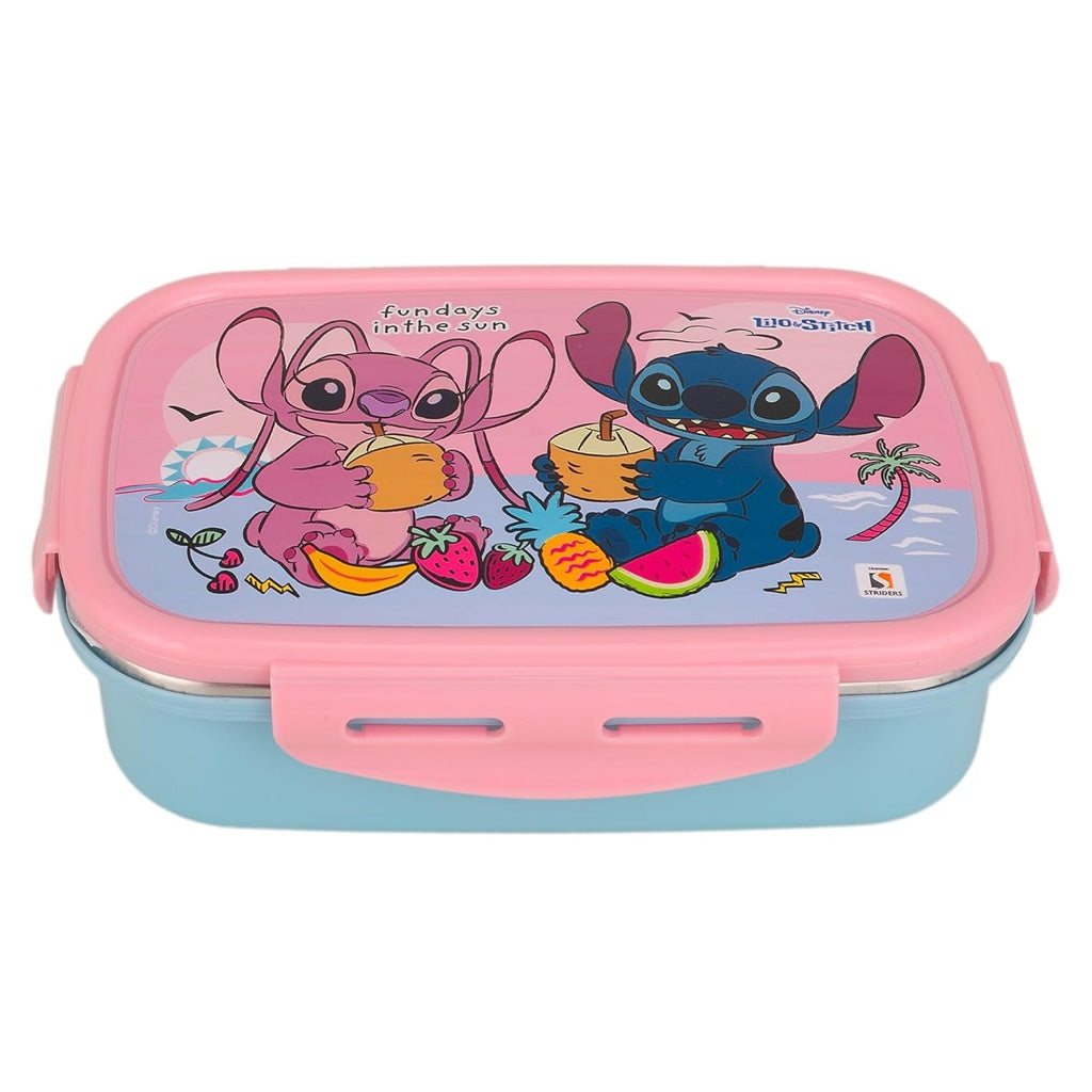 Disney Lilo & Stitch Kids Lunch Box – Cute Cartoon Tiffin Box | Leak-Resistant | BPA-Free | School Snack Container-700ml