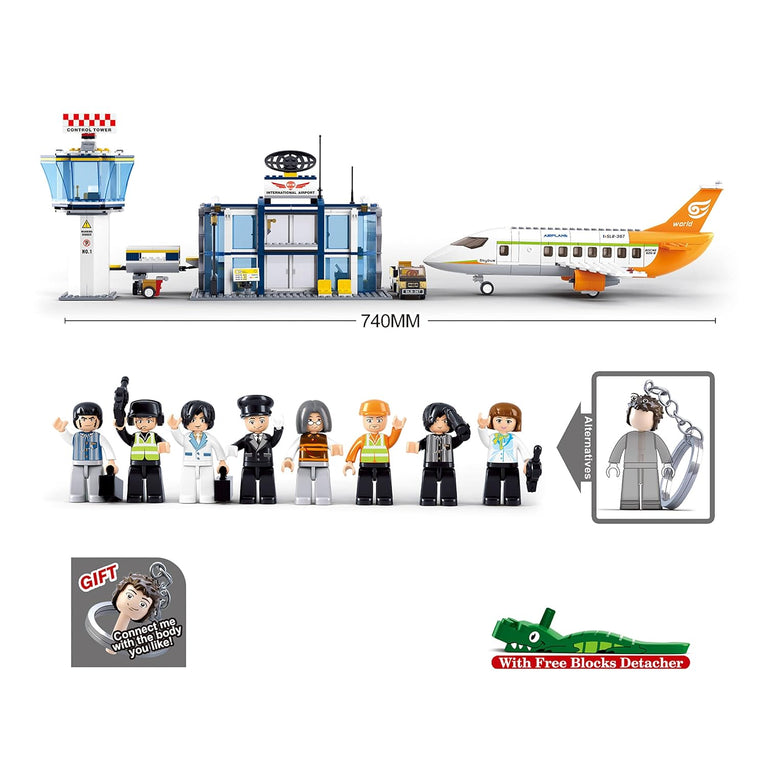 Sluban Aviation-International Airport Building Blocks 13+ Years
